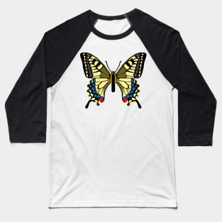 Old World Swallowtail Butterfly Baseball T-Shirt